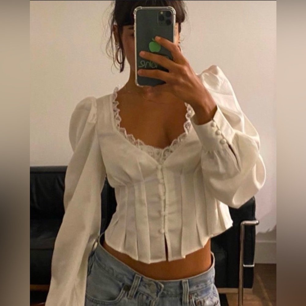For Love and Lemons Elisa Blouse Small